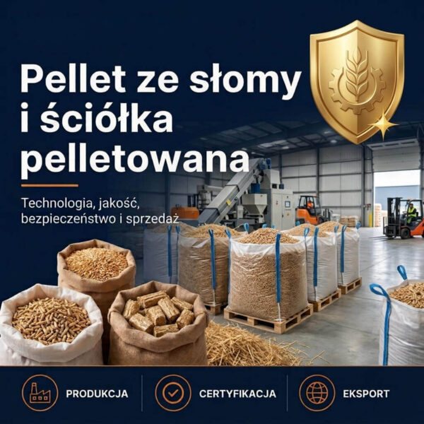 Pellet ze słomy i sciółka pelletowana